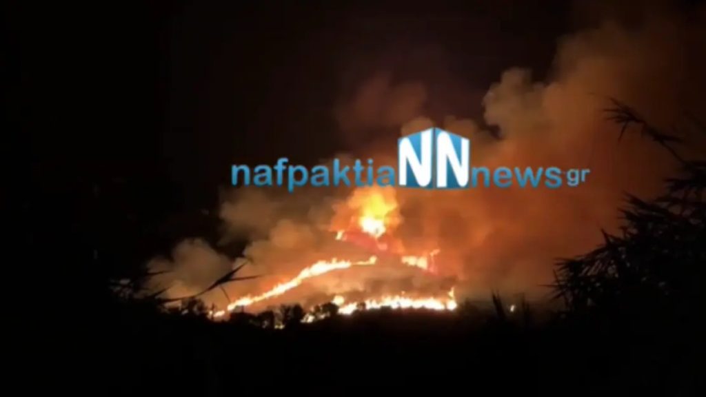 Φωτιά στην Μακύνεια Ναυπακτίας