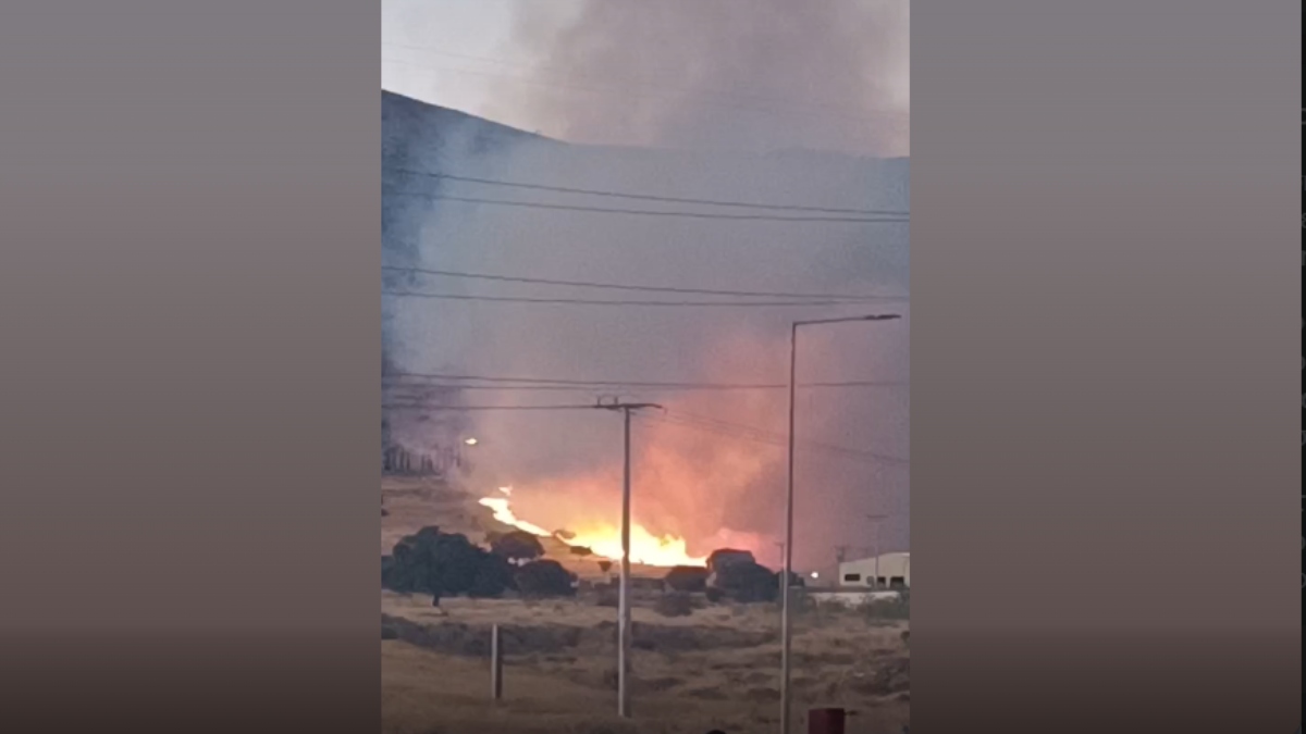 Φωτιά σε χαμηλή βλάστηση στη Φυλή κοντά στον Προαστιακό