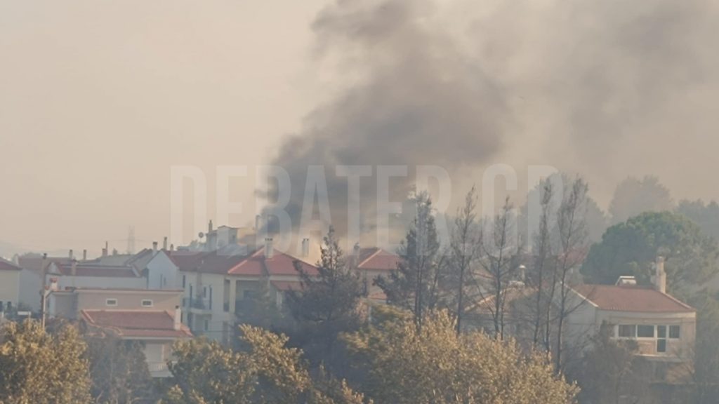 Φωτιά στο Κρυονέρι Αττικής: Πέντε άτομα στο νοσοκομείο – Ανάμεσα τους ένας πυροσβέστης