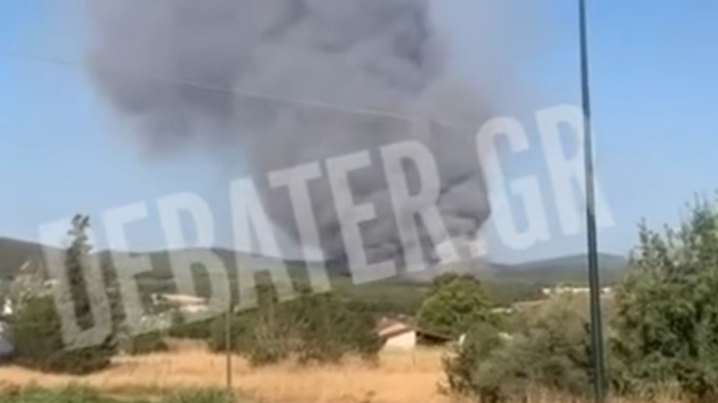 Φωτιά στο Ασπροχώρι Ωρωπού: Ήχησε το 112 – «Απομακρυνθείτε προς Εθνική Οδό Αθηνών – Λαμίας»