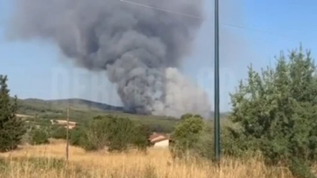 Φωτιά στο Ασπροχώρι Ωρωπού: Ήχησε το 112 – «Απομακρυνθείτε προς Εθνική Οδό Αθηνών – Λαμίας»