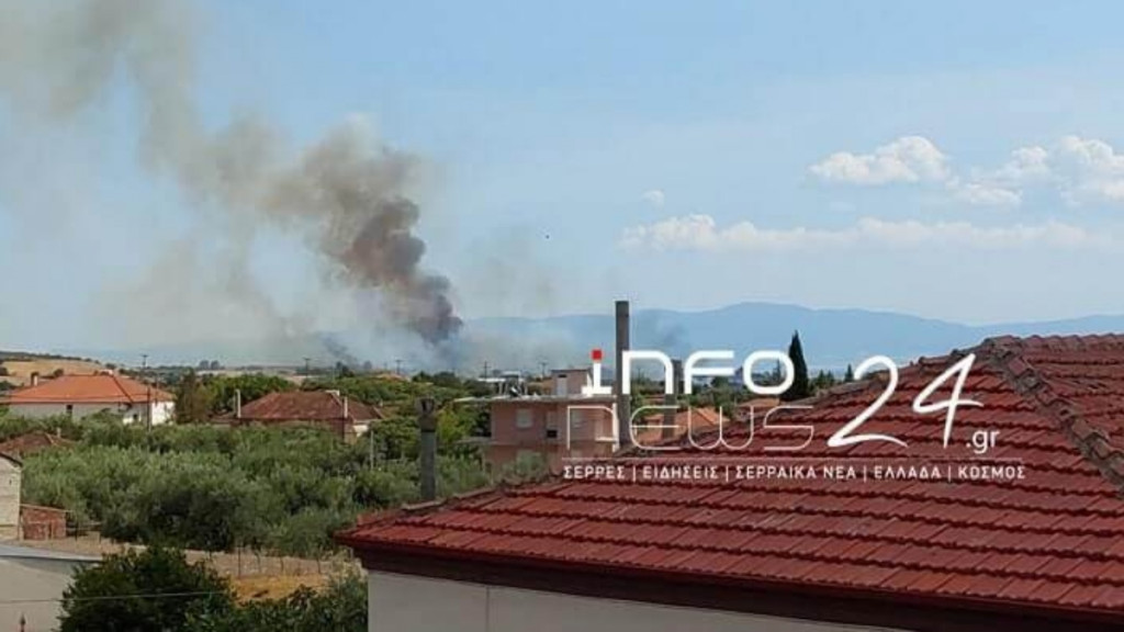 Φωτιά σε εργοστάσιο ξυλείας στις Σέρρες – Ενισχύθηκαν οι δυνάμεις της πυροσβεστικής – Ήχησε το 112