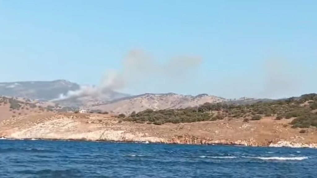 Φωτιά σε δασική έκταση στο Σκαλοχώρι Μυτιλήνης – Στη μάχη 4 εναέρια (Βίντεο)