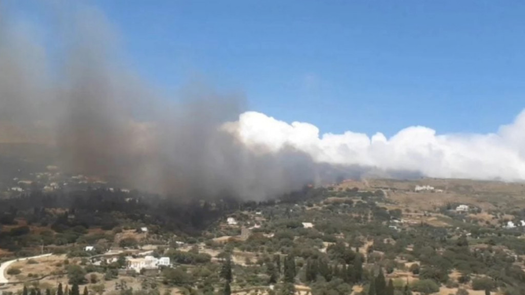 Υπό έλεγχο η φωτιά στο Κάτω Καστρίτσι Πάτρας