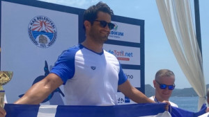 Την πρωτιά κατέκτησε Έλληνας αθλητής στον αγώνα κολύμβησης από το Καστελλόριζο στο Κας της Τουρκίας