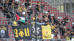 Χάποελ Μπερ Σεβά – ΑΕΚ: «Λευτεριά στην Παλαιστίνη» φώναξαν οι οπαδοί της «Ένωσης»