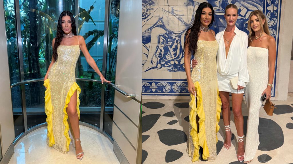 Ήβη Αδάμου: Ποζάρει με το αγγελάκι της Victoria’s Secret Ρόζι Χάντινγκτον – Φωτογραφίες