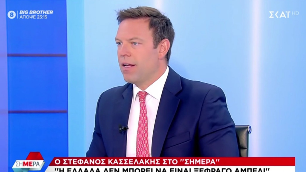 Κασσελάκης: “Δεν θα συνεργαζόμουν με τον Τσίπρα, δεν φέρνεις την αλλαγή με νέα υλικά”
