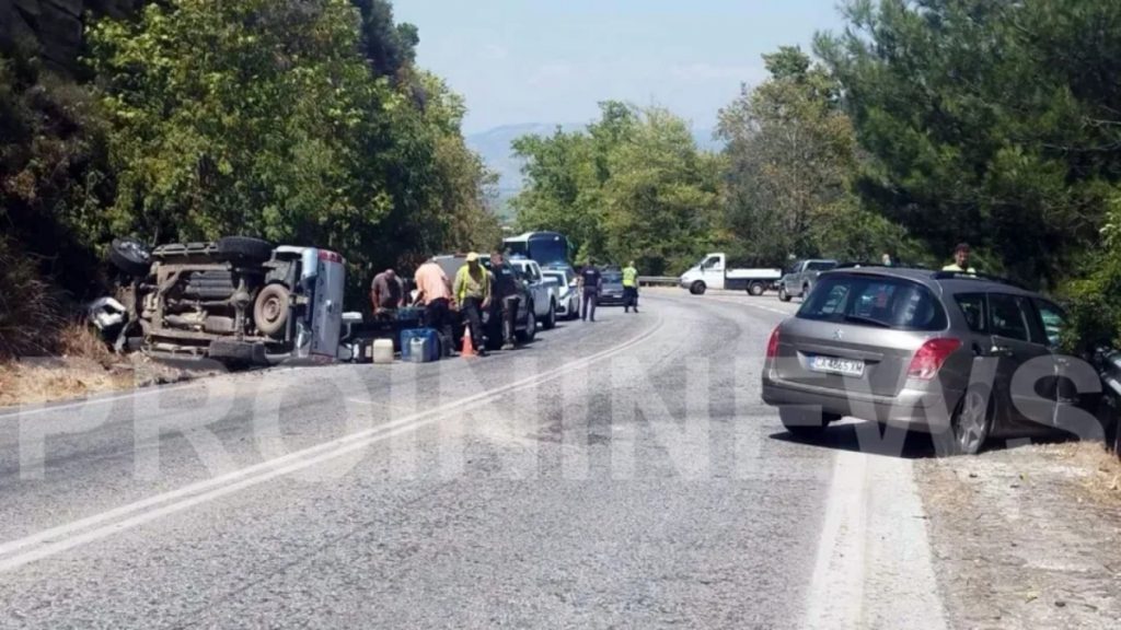 Καβάλα: Σοβαρό τροχαίο με τραυματίες κοντά στο Ακροβούνι