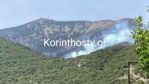 Νέα αναζωπύρωση του μετώπου στη Ορεινή Κορινθία (Βίντεο)