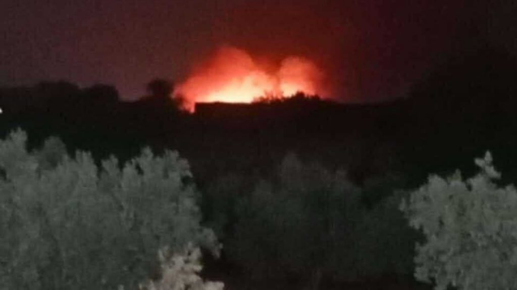 Φωτιά στο πεδίο βολής στα Μέγαρα