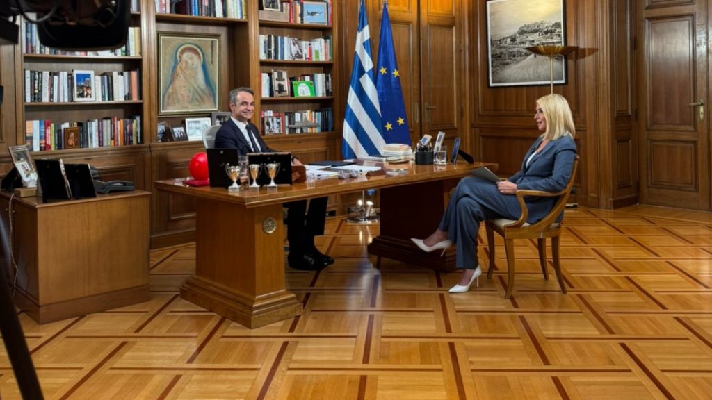 Κυριάκος Μητσοτάκης: LIVE η συνέντευξη στο κεντρικό δελτίο ειδήσεων του ΣΚΑΪ