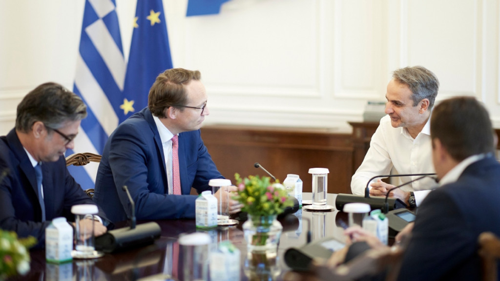 Κυριάκος Μητσοτάκης: Συναντήθηκε με τον Διευθύνοντα Σύμβουλο της RWE Δρ. Markus Krebber