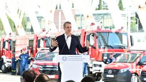 Μητσοτάκης από ΟΑΚΑ: “Η πατρίδα προοδεύει και κάνει βήματα μπροστά”