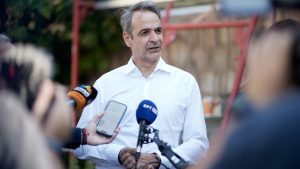 Συνάντηση της ομάδας Κηφισιάς με τον Κυριάκο Μητσοτάκη στο Καρπενήσι – Τι συζήτησε με τους παίκτες