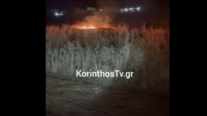 Φωτιά στο Ζευγολατιό Κορινθίας (Βίντεο)