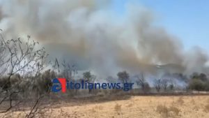 Φωτιά στην Αιτωλοακαρνανία: Καίγεται το Πάλαιρο Βόνιτσας