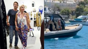 Ελένη Μενεγάκη & Ματέο Παντζόπουλος: Με το πολυτελές σκάφος τους στην Ιθάκη – Δείτε βίντεο