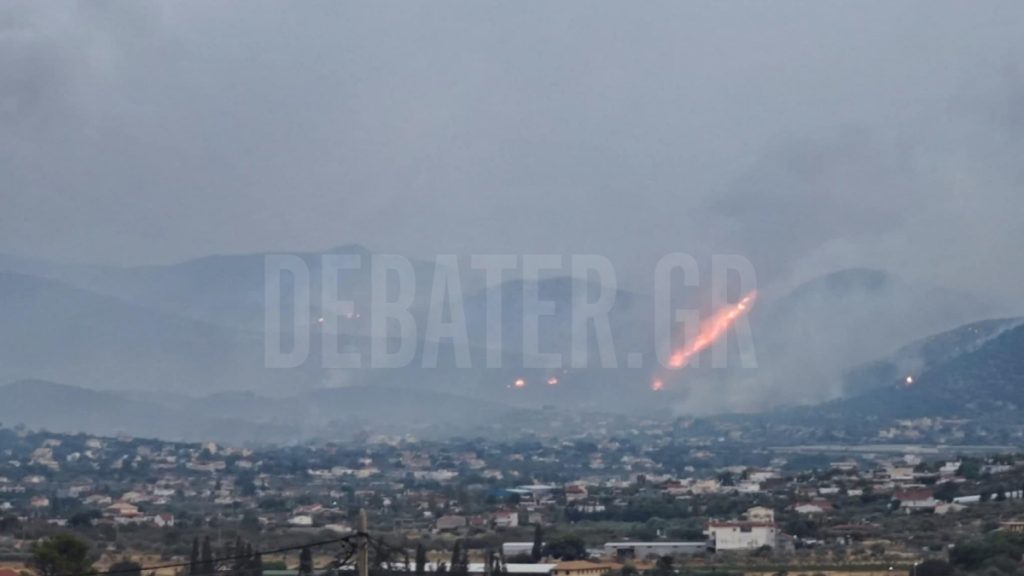 Φωτιά στην Ανατολική Αττική: Πύρινη «κόλαση» και μάχη με τις φλόγες – Νεκρός ένας ηλικιωμένος στο Τογάνι Κερατέας
