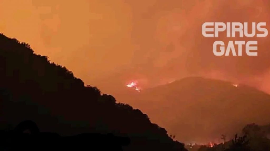 Φωτιά στην Πρέβεζα: Ολονύχτια μάχη με τις φλόγες οι πυροσβέστες – Αλλεπάλληλα τα μηνύματα του 112
