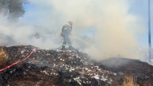 Υπό μερικό έλεγχο η φωτιά στα Αλυφαντά Λέσβου – Σηκώθηκαν δύο αεροσκάφη (βίντεο)