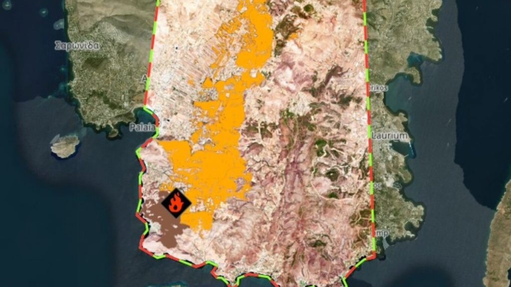 Φωτιά στην Κερατέα: Κάηκαν πάνω από 16.000 στρέμματα στην Ανατολική Αττική – Ο χάρτης του Copernicus