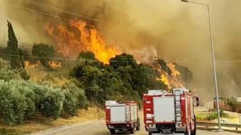 Σε ύφεση η φωτιά στην Πρέβεζα – Κάηκαν σπίτια, εκκενώθηκε η Βρυσούλα