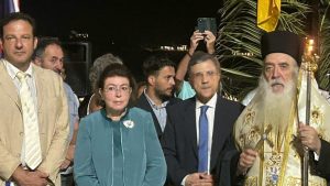 Μενδώνη στη Σάμο: Η Ελλάδα δεν δέχεται καμία πρόκληση στα εθνικά και κυριαρχικά δικαιώματα της