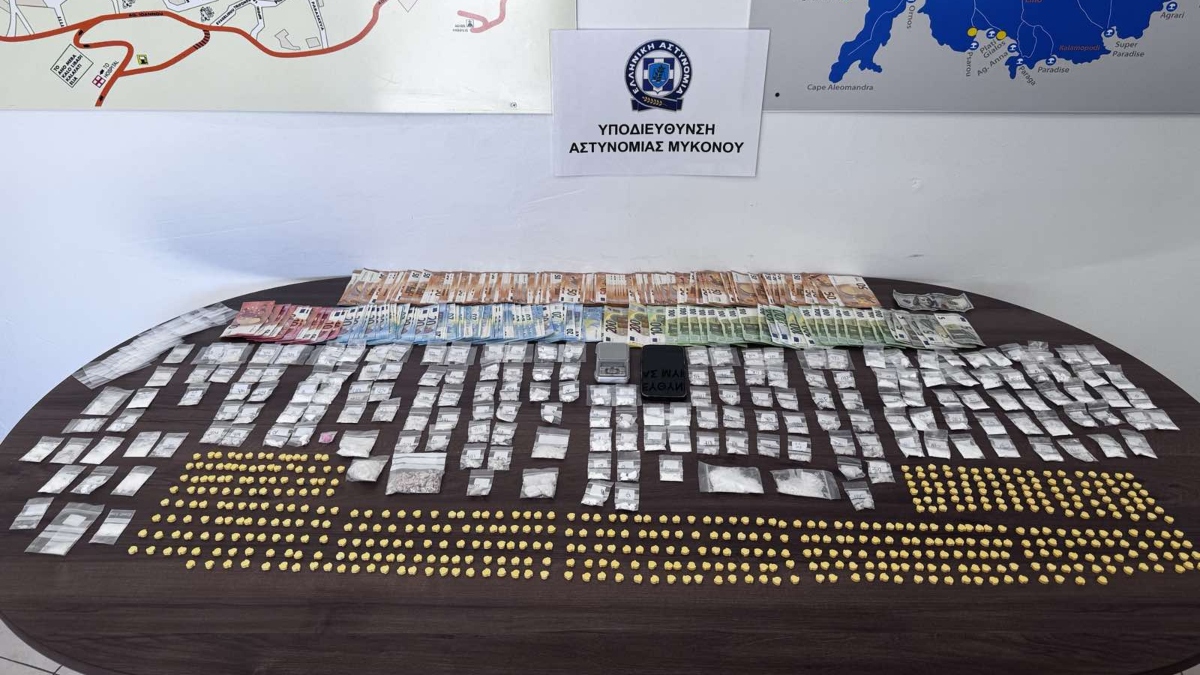 Σαρωτική επιχείρηση της Αστυνομίας Μυκόνου – Εξαρθρώθηκαν δύο κυκλώματα διακίνησης ναρκωτικών