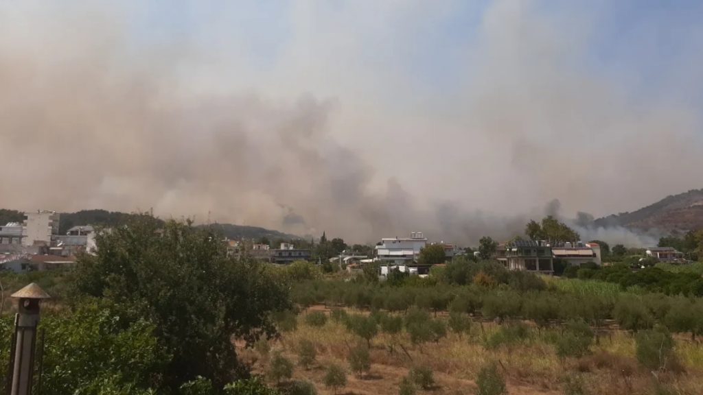 Φωτιά στην Πρέβεζα: Μπαράζ μηνυμάτων από το 112 για εκκενώσεις οικισμών