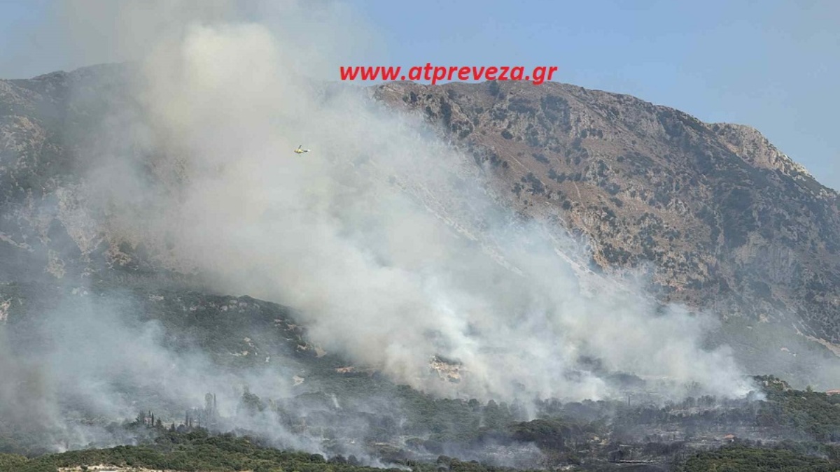 Φωτιά στην Πρέβεζα: Οι φλόγες περικύκλωσαν την Βρυσούλα – Κάηκαν δύο σπίτια, εκκενώθηκαν οικισμοί (Βίντεο)