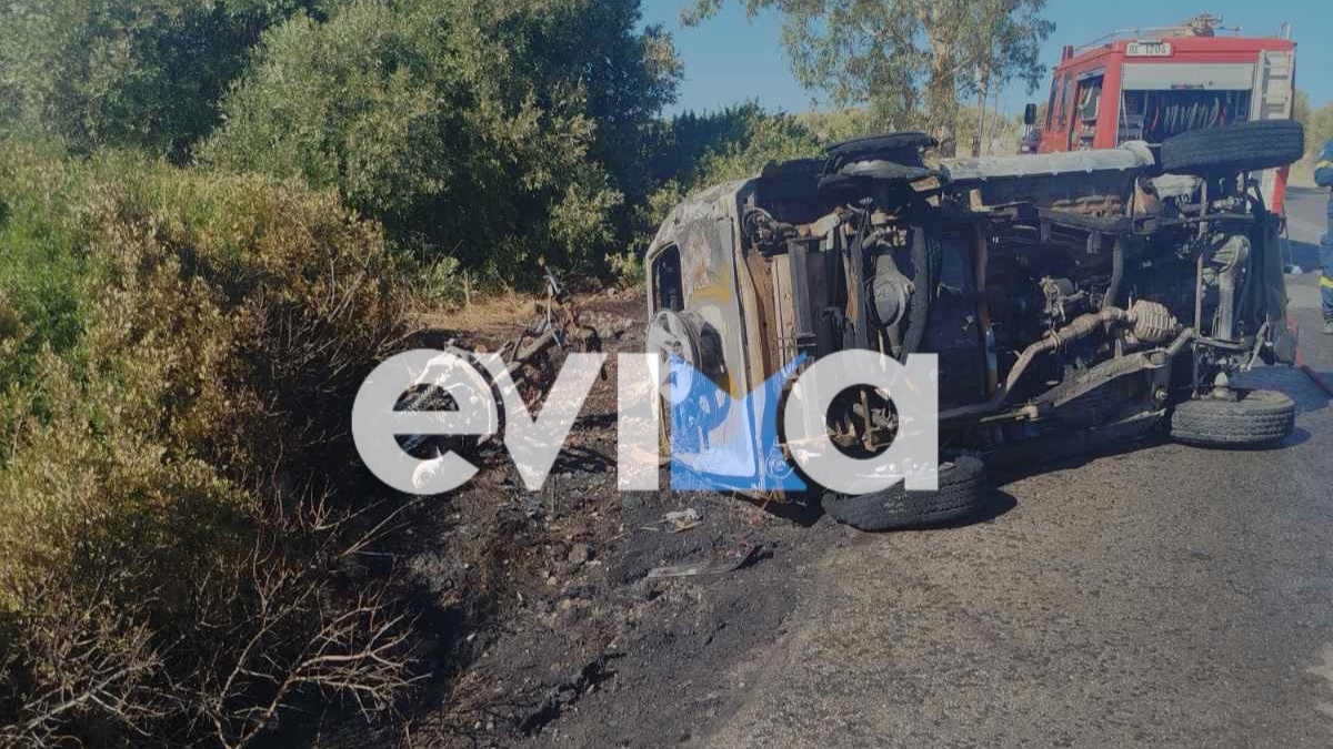Εύβοια: Τροχαίο δυστύχημα στο Αλιβέρι με ένα νεκρό – Τζιπ συγκρούστηκε με μοτοσικλέτα και ξέσπασε φωτιά (φωτογραφίες)