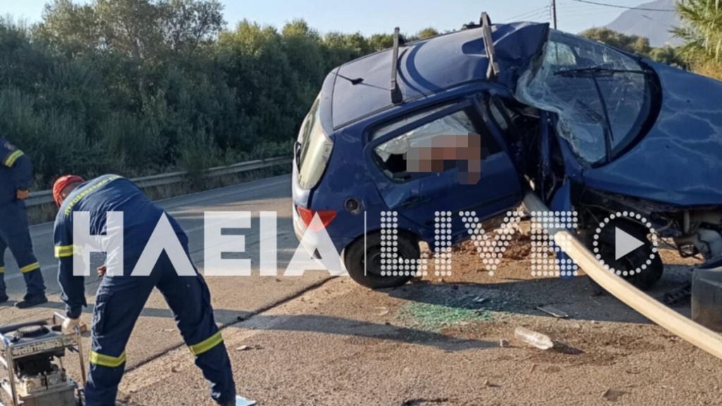 Τροχαίο με νεκρό 75χρονο στην Εθνική Οδό Πύργου-Κυπαρισσίας – Το ΙΧ που οδηγούσε “καρφώθηκε” σε κολόνα (φωτογραφίες)
