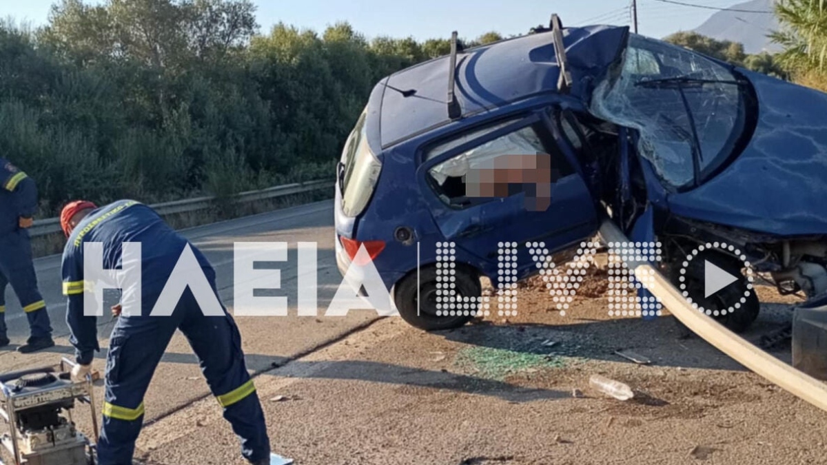 Τροχαίο με νεκρό 75χρονο στην Εθνική Οδό Πύργου-Κυπαρισσίας – Το ΙΧ που οδηγούσε “καρφώθηκε” σε κολώνα (φωτογραφίες)