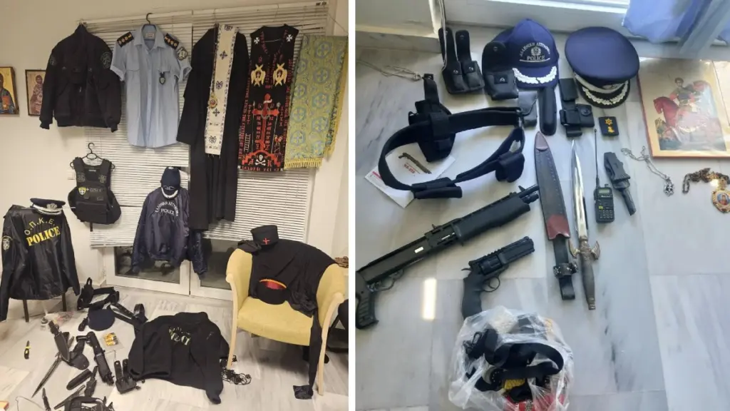 Χανιά: 55χρονος παρίστανε τον παπά και τον αστυνομικό και ξάφριζε εκκλησίες (φωτογραφίες)