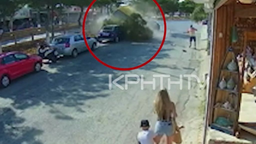 Χερσόνησος: Καρέ – καρέ η θανατηφόρα παράσυρση πεζού – Δείτε το σοκαριστικό βίντεο