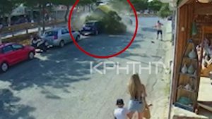 Χερσόνησος: Καρέ – καρέ η θανατηφόρα παράσυρση πεζού – Δείτε το σοκαριστικό βίντεο