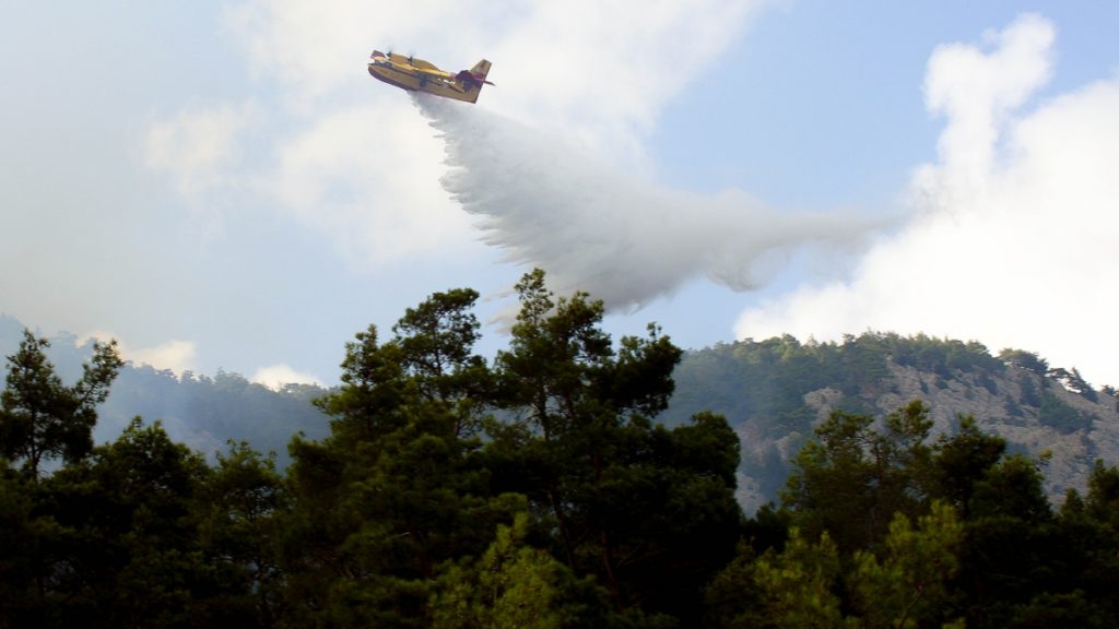 Αρκαδία: Φωτιά σε δασική έκταση κοντά στη Στεμνίτσα – Επιχειρούν 5 εναέρια μέσα