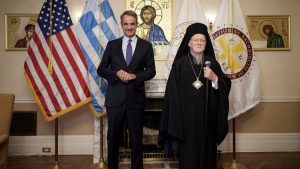 Συνάντηση Βαρθολομαίου-Μητσοτάκη στην έδρα της Αρχιεπισκοπής Αμερικής – Τι συζήτησαν