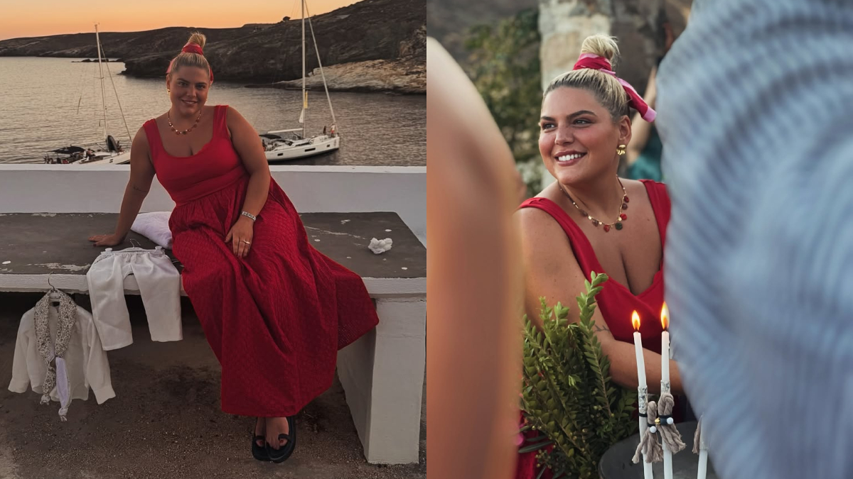Δανάη Μπάρκα: Έγινε ξανά νονά στη Σέριφο και αποκάλυψε το όνομα του βαφτισιμιού της (pics)