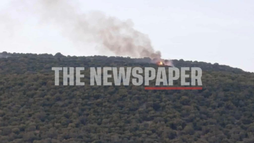 Φωτιά σε δασική έκταση στο Μάραθο Μαγνησίας (Εικόνες)