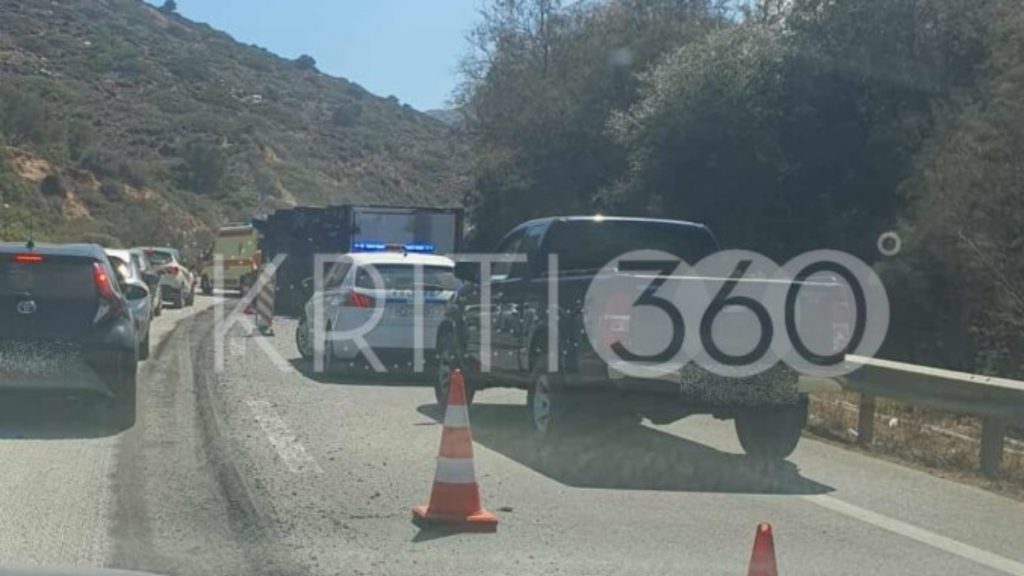 Ηράκλειο: Νεκρός 25χρονος οδηγός μετά από ανατροπή φορτηγού στον ΒΟΑΚ