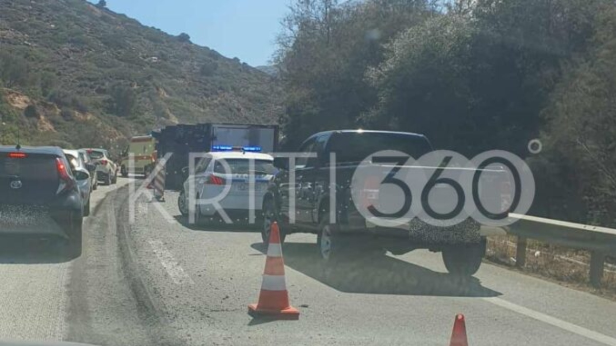 Ηράκλειο: Νεκρός 25χρονος οδηγός μετά από ανατροπή φορτηγού στον ΒΟΑΚ