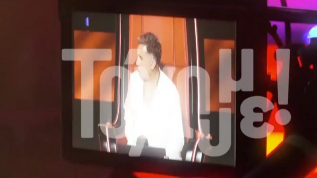 Γιώργος Μαζωνάκης: Τα πρώτα πλάνα από το πλατό του Voice