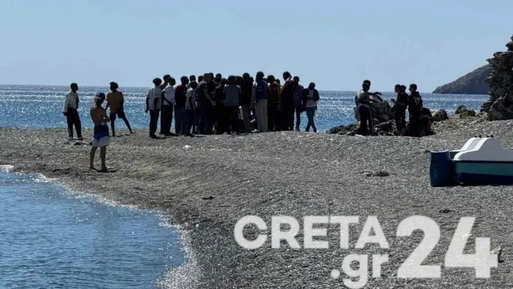 Ηράκλειο: 39 μετανάστες αποβιβάστηκαν στην παραλία Χρυσόστομος