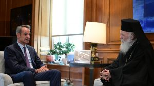 Συνάντηση Μητσοτάκη-Ιερώνυμου: “Εξαιρετικό το επίπεδο συνεργασίας Πολιτείας και Εκκλησίας της Ελλάδος”