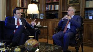 Πιερρακάκης: Συναντήθηκε με τον Κωνσταντίνο Τασούλα στο Προεδρικό Μέγαρο