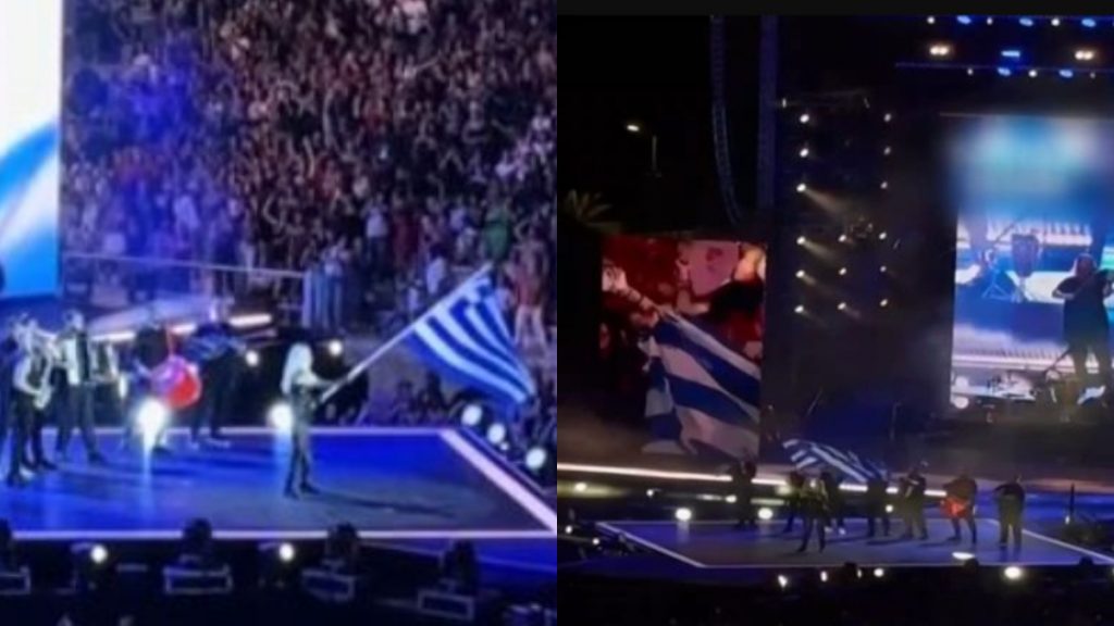 Άννα Βίσση: Με την ελληνική σημαία στα χέρια πανηγύρισε την 3η θέση της εθνικής μας στο Eurobasket (vid)