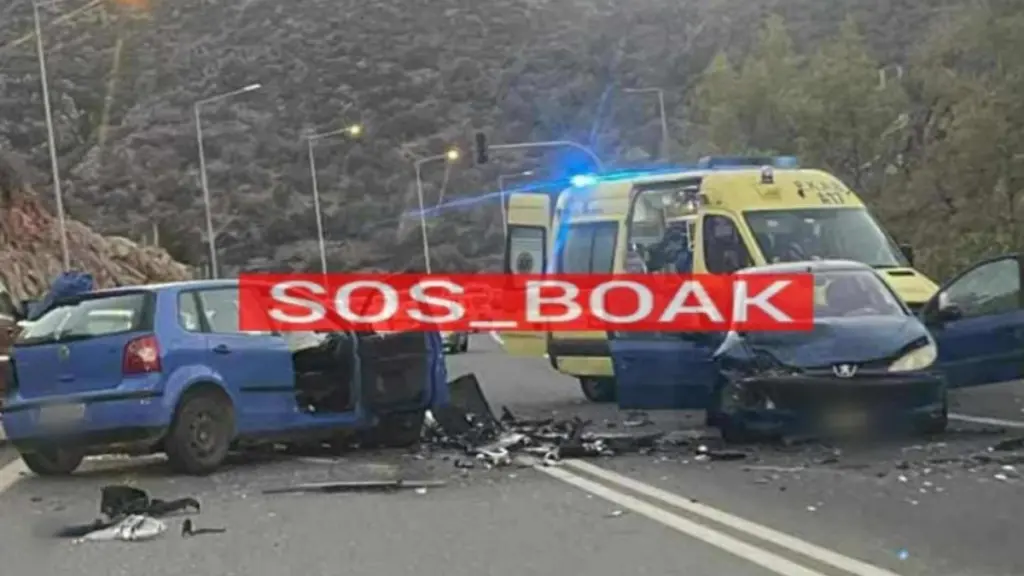 Κρήτη: Σοβαρό τροχαίο με τρία οχήματα στον ΒΟΑΚ – Τρεις τραυματίες μεταφέρθηκαν στο νοσοκομείο 