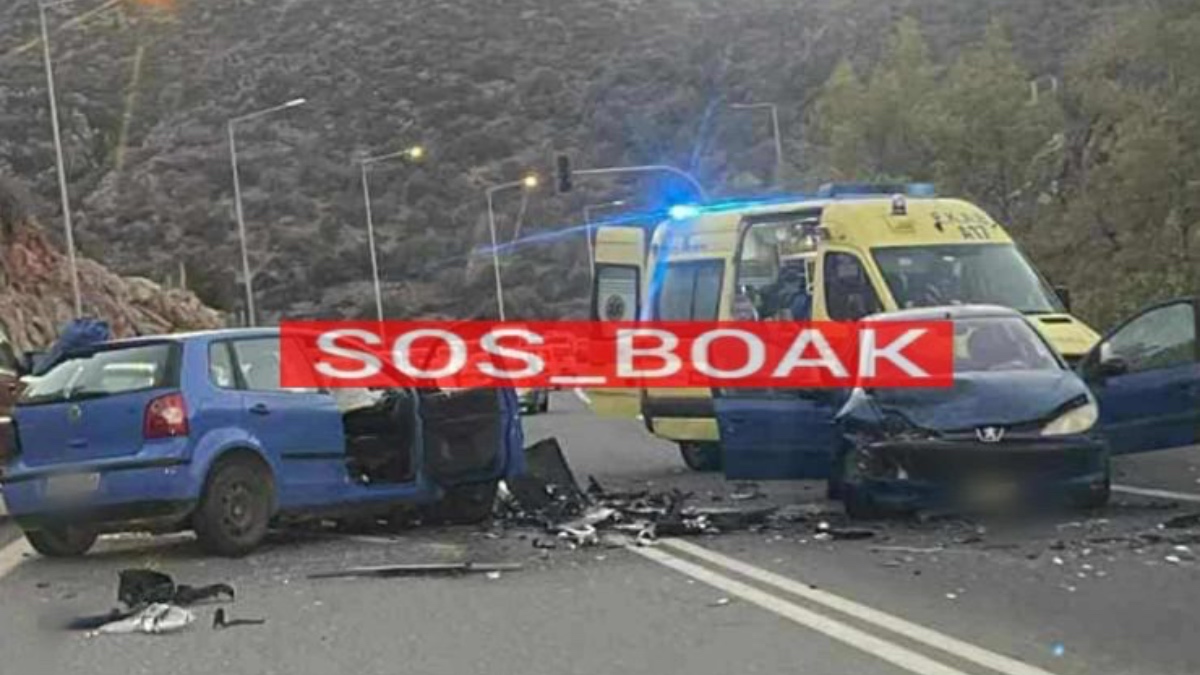 Κρήτη: Σοβαρό τροχαίο με τρία οχήματα στον ΒΟΑΚ – Τρεις τραυματίες μεταφέρθηκαν στο νοσοκομείο 